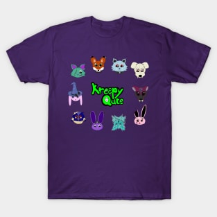 The KreepyQute Gang: a collection of undead animals T-Shirt